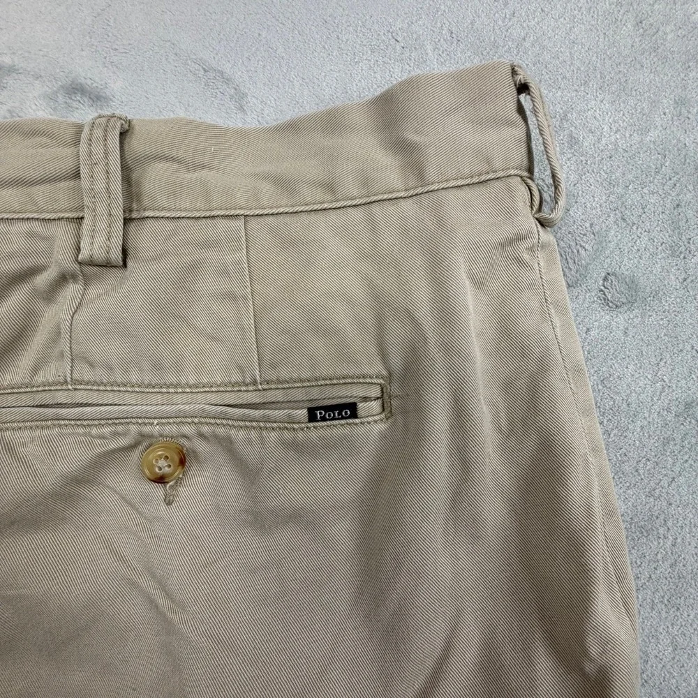 Polo Ralph Lauren Shorts Mens 48 Tan Chino‎ Classic Fit Cotton Twill Khaki